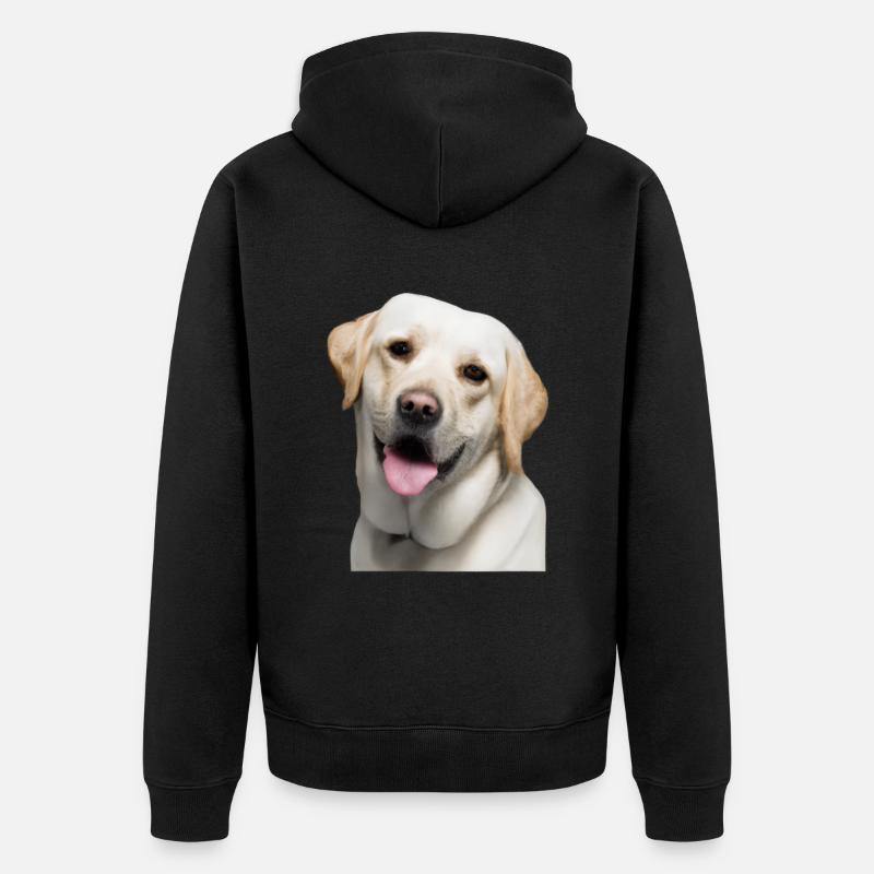 Labrador Retriever - Veste à capuche bio Premium Unisexe - noir