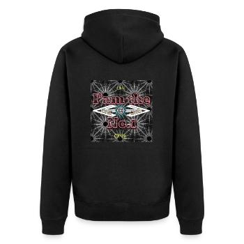 I'am the No.1 (Ich bin die Nr.1) - Abbild - 2023 - Unisex Premium Bio Zip Hoodie - Schwarz - Hinten - Nico (187cm)