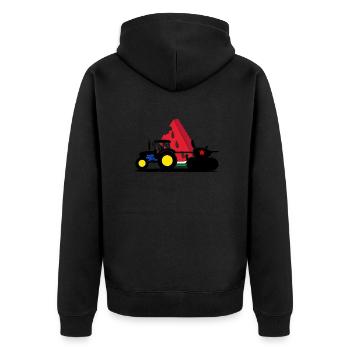 Kherson UKRAINE Pastèque Kiev ukrain - Veste à capuche bio Premium Unisexe - noir - Dos - Nico (187cm)
