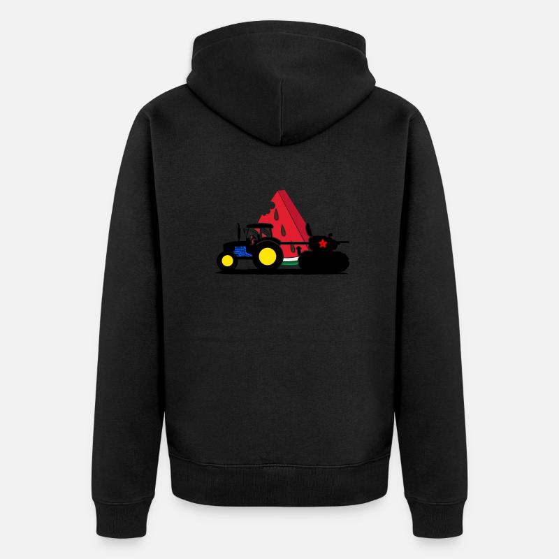 Kherson UKRAINE Pastèque Kiev ukrain - Veste à capuche bio Premium Unisexe - noir