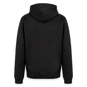 Même si non oui de toute façon - dire en russe - Veste à capuche bio Premium Unisexe - noir - Dos - Nico (187cm)