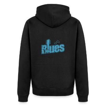Musique Blues Chicago Trompette Blues - Veste à capuche bio Premium Unisexe - noir - Dos - Nico (187cm)