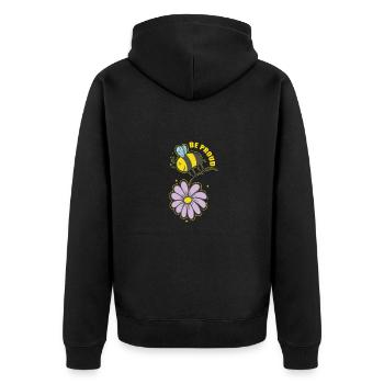 Soyez fiers Abeilles Animaux Nature Apiculteurs - Veste à capuche bio Premium Unisexe - noir - Dos - Nico (187cm)