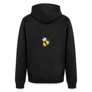 abeille miel animaux nature apiculteur - Veste à capuche bio Premium Unisexe - noir - Dos - Nico (187cm)