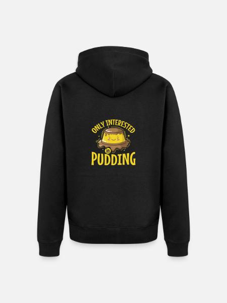Pudding Cooking Dessert Dessert - Unisex Premium Organic Zip Hoodie - black