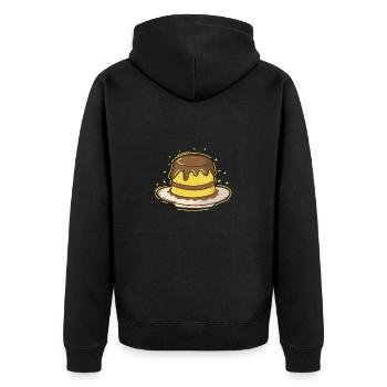 Le pudding dessert est la raison pour laquelle je ne suis pas mannequin - Veste à capuche bio Premium Unisexe - noir - Dos - Nico (187cm)