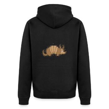 Le tatou est un mammifère du désert agacé - Veste à capuche bio Premium Unisexe - noir - Dos - Nico (187cm)