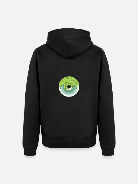 CD Retrospeichermodul Datenträger - Unisex Premium Bio Zip Hoodie - Schwarz