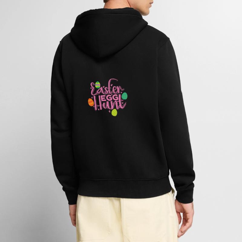 Easter Egg Hunt Easter Bunny Spring Unisex Premium Organic Zip Hoodie