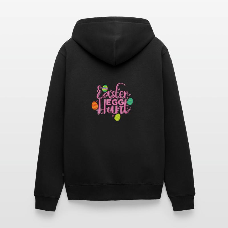 Easter Egg Hunt Easter Bunny Spring Unisex Premium Organic Zip Hoodie