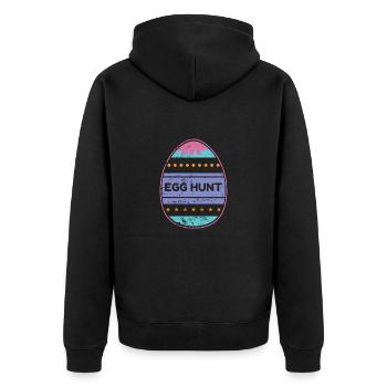 Chasse aux oeufs Oeufs de Pâques lapin de Pâques - Veste à capuche bio Premium Unisexe - noir - Dos - Nico (187cm)