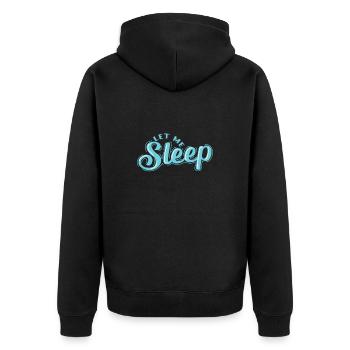Laisse-moi dormir fatigué - Veste à capuche bio Premium Unisexe - noir - Dos - Nico (187cm)