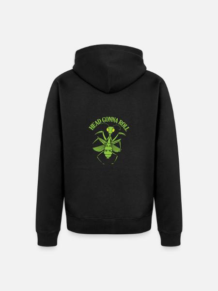 Head going to Roll Mantis - Unisex Premium Organic Zip Hoodie - black