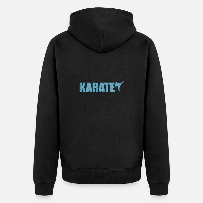 Karaté Arts Martiaux - Veste à capuche bio Premium Unisexe - noir
