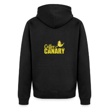 Café et Canari - Veste à capuche bio Premium Unisexe - noir - Dos - Nico (187cm)