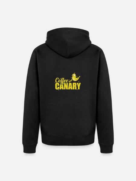 Café et Canari - Veste à capuche bio Premium Unisexe - noir