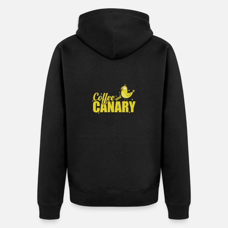 Café et Canari - Veste à capuche bio Premium Unisexe - noir