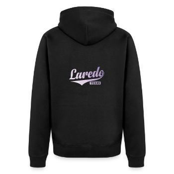 Laredo, Texas, a city in the United States - Unisex Premium Organic Zip Hoodie - black - Back - Nico (187cm)