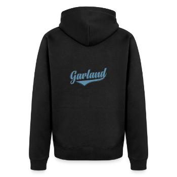 Garland, Texas, a city in the United States - Unisex Premium Organic Zip Hoodie - black - Back - Nico (187cm)