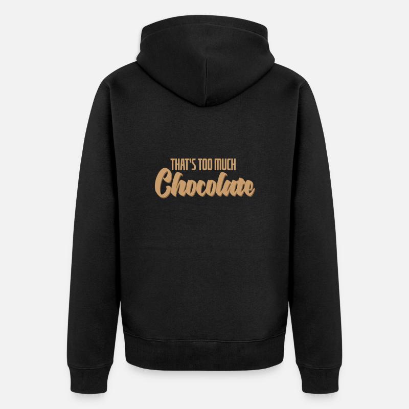 C’est trop de chocolat - Veste à capuche bio Premium Unisexe - noir