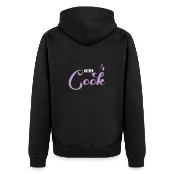 I'm a Cook Kochen Essen Küche - Unisex Premium Bio Zip Hoodie - Schwarz - Hinten - Nico (187cm)