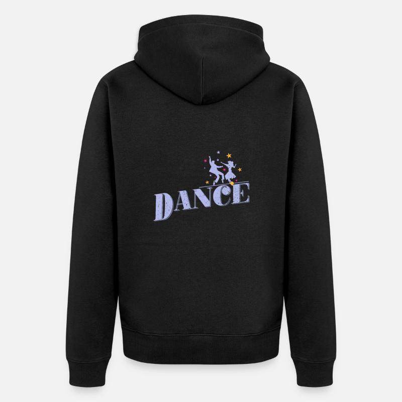 Couple de danse « Danse » - Veste à capuche bio Premium Unisexe - noir