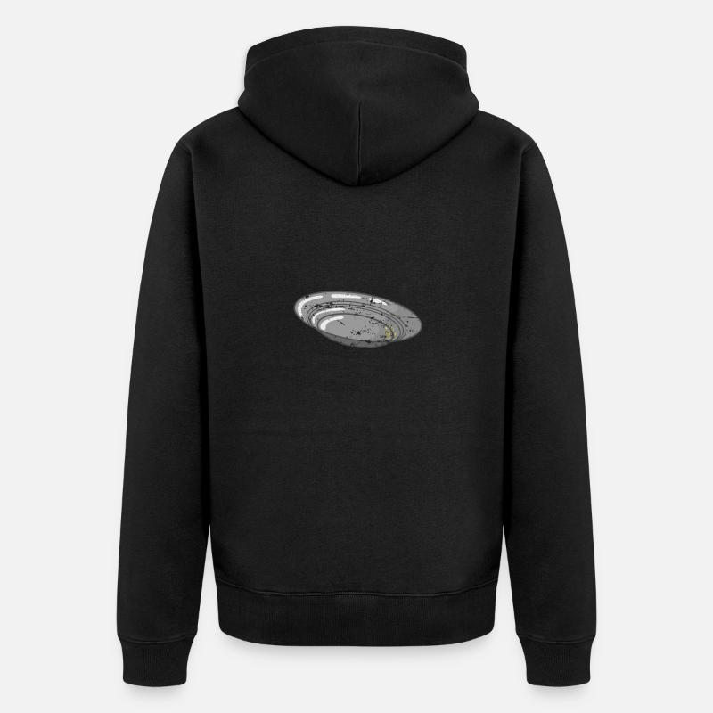 Auge sécurisée pour la recherche - Veste à capuche bio Premium Unisexe - noir