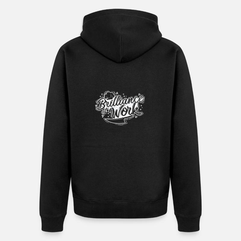 L’éclat au travail - Veste à capuche bio Premium Unisexe - noir