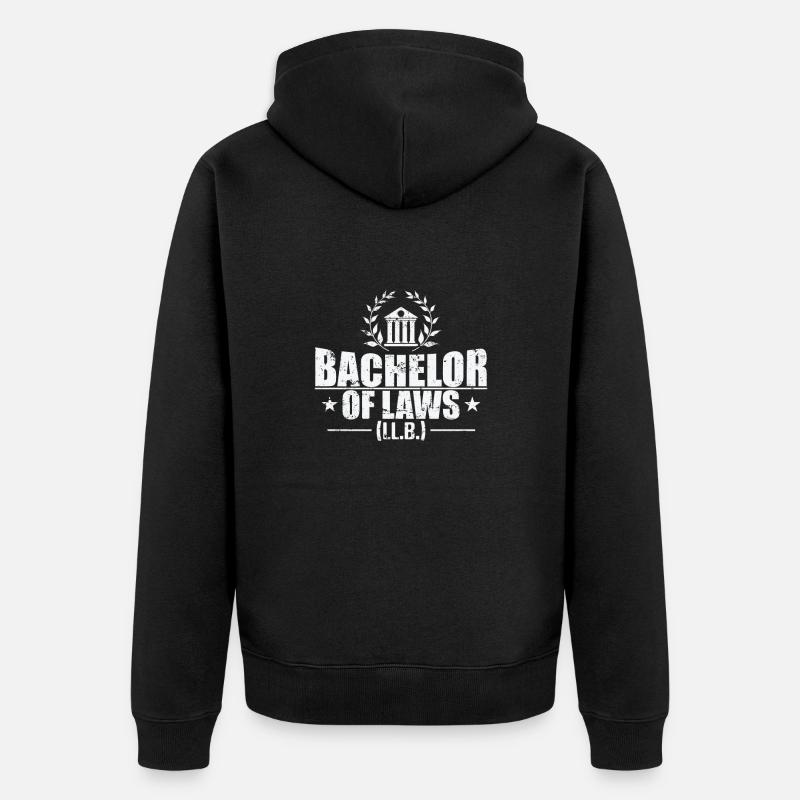 Licence en droit - Veste à capuche bio Premium Unisexe - noir