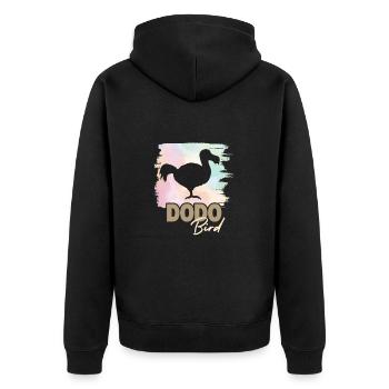 Oiseau Dodo - Veste à capuche bio Premium Unisexe - noir - Dos - Nico (187cm)