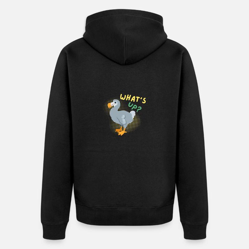 Dodo : Quoi de neuf ? - Veste à capuche bio Premium Unisexe - noir