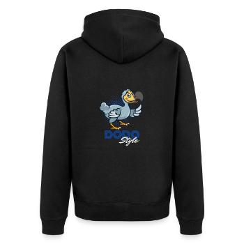 Dodo Style - Veste à capuche bio Premium Unisexe - noir - Dos - Nico (187cm)