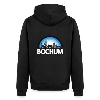 Bochum Bochum Ruhrpott Ruhr Région Ruhrstadt - Veste à capuche bio Premium Unisexe - noir - Dos - Nico (187cm)