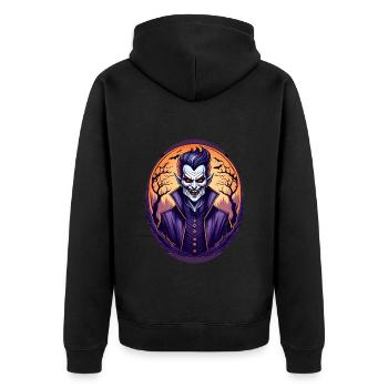 Gruseliges Fête d’Halloween Kostüm Vampir - Veste à capuche bio Premium Unisexe - noir - Dos - Nico (187cm)
