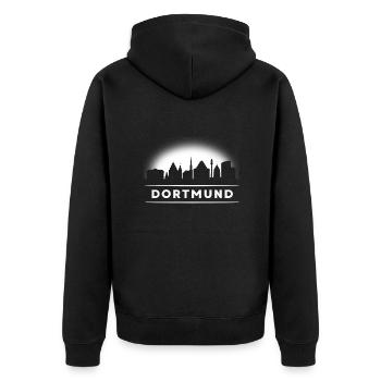 Dortmund Skyline Ruhrpott Ruhr Area Dortmunder - Veste à capuche bio Premium Unisexe - noir - Dos - Nico (187cm)