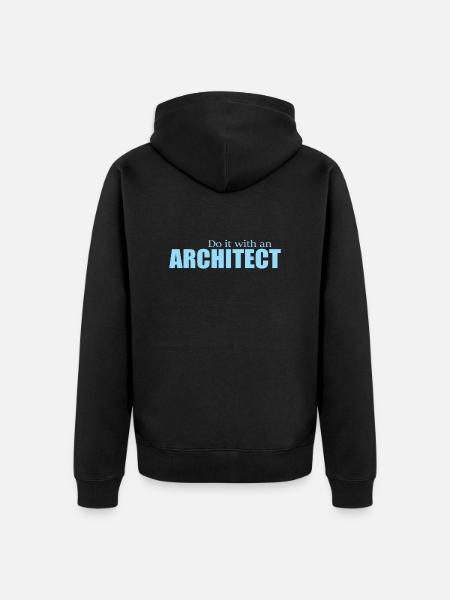 ARCHITECTE - Veste à capuche bio Premium Unisexe - noir