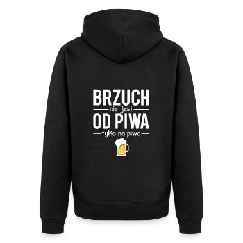 Brzuch nie jest od piwa tylko na piwo piwosz - Veste à capuche bio Premium Unisexe - noir - Dos - Nico (187cm)