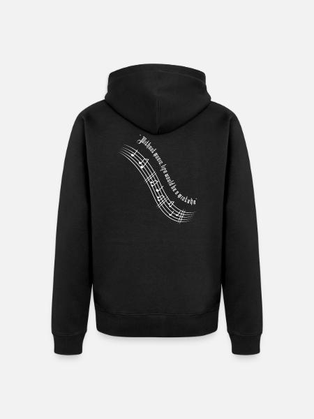 Live with Music - Unisex Premium Bio Zip Hoodie - Schwarz