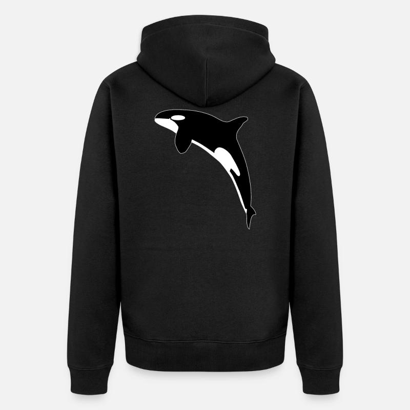 Épaulard épaulard - Veste à capuche bio Premium Unisexe - noir