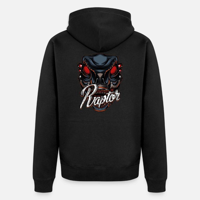 Raptor - Veste à capuche bio Premium Unisexe - noir