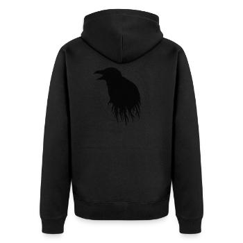 Huginn & Aettir - Veste à capuche bio Premium Unisexe - noir - Dos - Nico (187cm)