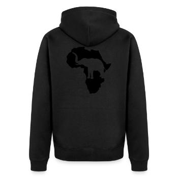 Eléphant Safari Afrique Kenya Serengeti Roots Reggae - Veste à capuche bio Premium Unisexe - noir - Dos - Nico (187cm)