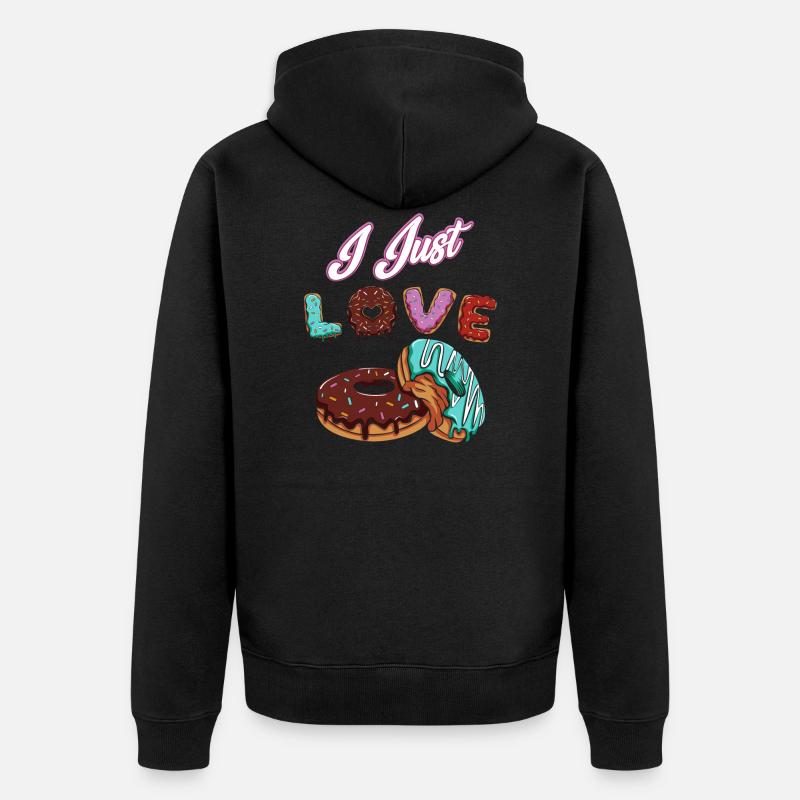 beignet - Veste à capuche bio Premium Unisexe - noir