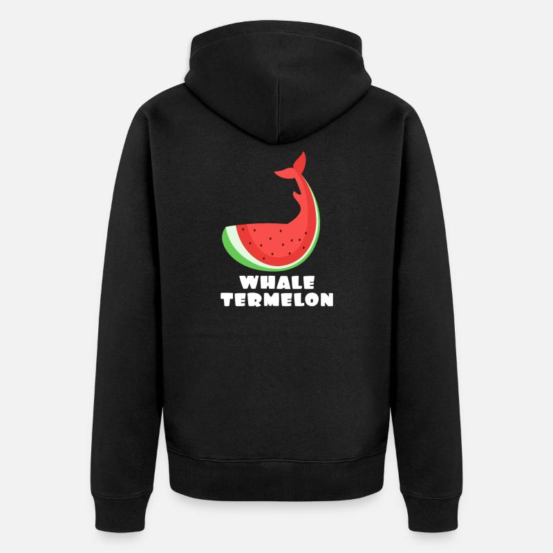 melon d'eau - Veste à capuche bio Premium Unisexe - noir