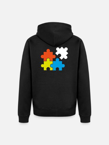 Puslespil Retrogaming Gave Placering Spil Spil Spil - Premium økologisk unisex-hættejakke - sort