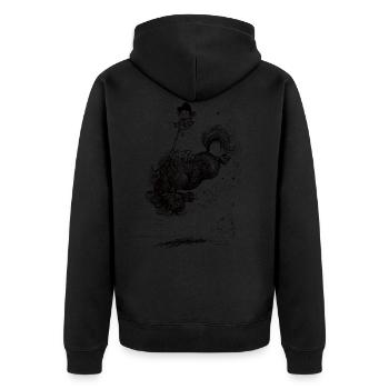 Thelwell - Pony springing - Veste à capuche bio Premium Unisexe - noir - Dos - Nico (187cm)