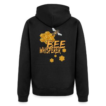Apériteur miel abeille abeille abeille abeille guêpe cadeau - Veste à capuche bio Premium Unisexe - noir - Dos - Nico (187cm)