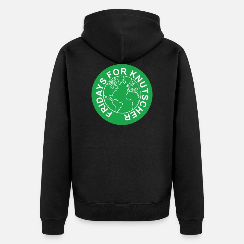 Fridays for Knutscher - Unisex Premium Bio Zip Hoodie - Schwarz