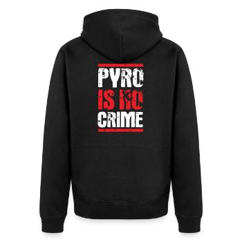 Pyro is no Crime Fireworks Pyrotechnie Nouvel An - Veste à capuche bio Premium Unisexe - noir - Dos - Nico (187cm)