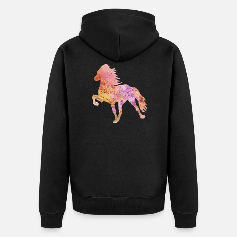 Tölter « Splash » - Veste à capuche bio Premium Unisexe - noir